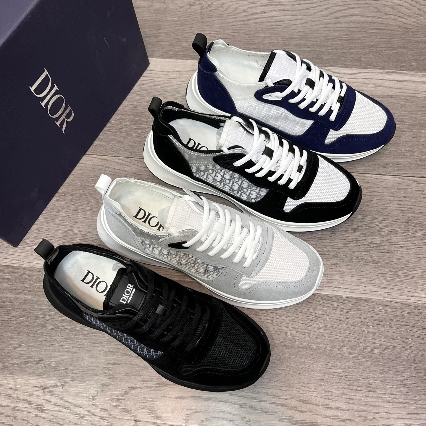 Men's Men's Shoes 💰: 380💰《Dior》The latest and most popular casual shoes, top brand [seduce] luxury~purchase, top~quality. [Strong] The upper is made of imported breathable cowhide with material ➕ breathable sheepskin feet (•) and fine workmanship. Original stylish and stylish soft rubber wear-resistant foreskin outsole, light and comfortable on the foot, size: 38-44, (customized 45, 46), four colors available